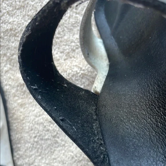 Birkenstock 42 Black/White Slide Sandal - Picture 9 of 10